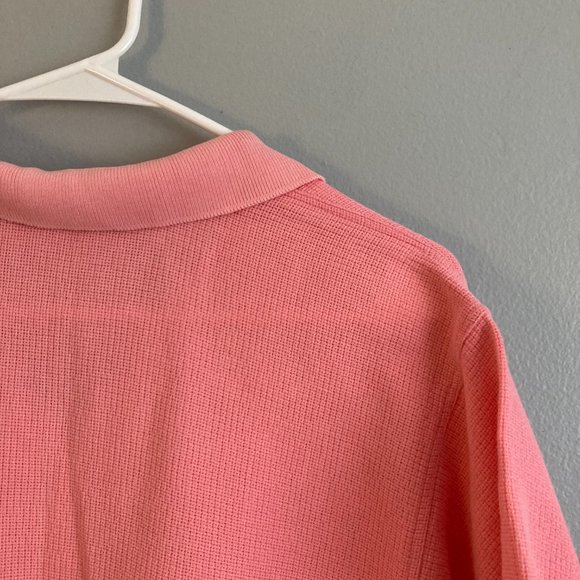 Patagonia Vintage Women’s Polo Shirt Pink 100% Cotton Size 12 Made In Hong Kong - Picture 6 of 6